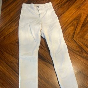 White top shop skinny jeans, size 26